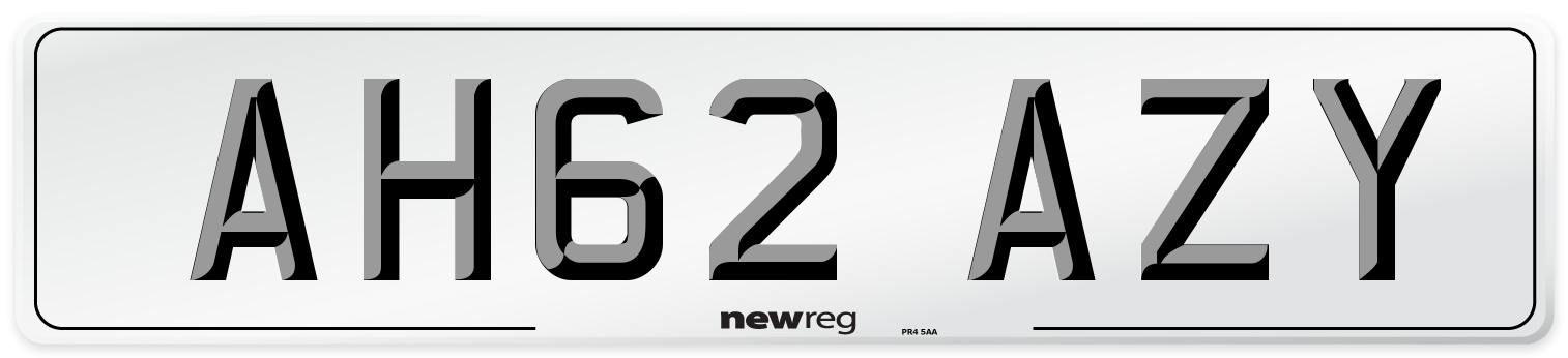 AH62 AZY Number Plate from New Reg